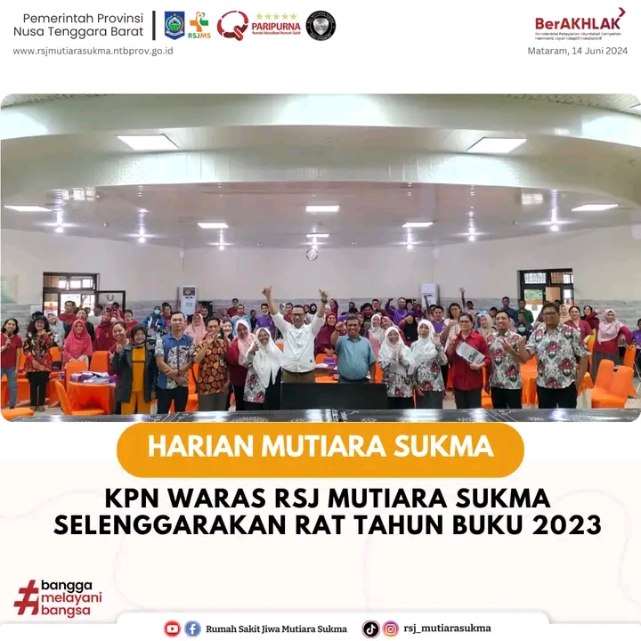 KPN WARAS RSJ MUTIARA SUKMA SELENGGARAKAN RAT TAHUN BUKU 2023